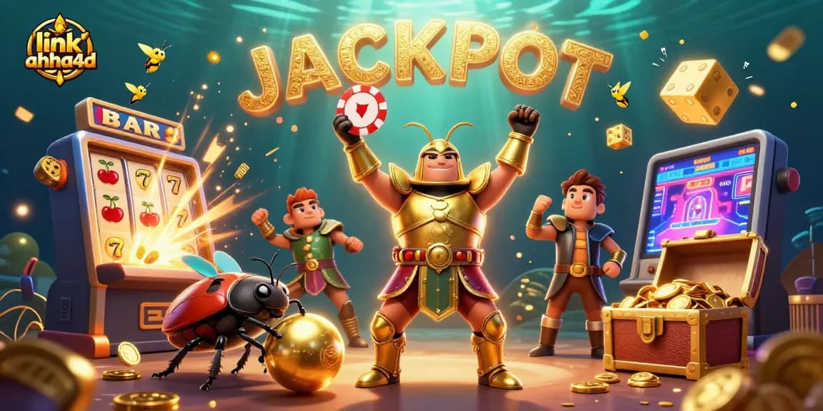 Feel the thrill of link ahha4d with vibrant 3D casino characters celebrating a big win!