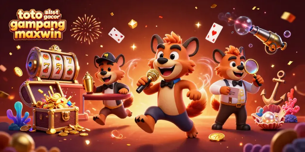 Menangkan hadiah di toto slot gacor gampang maxwin dengan hyena lucu di kasino penuh warna.