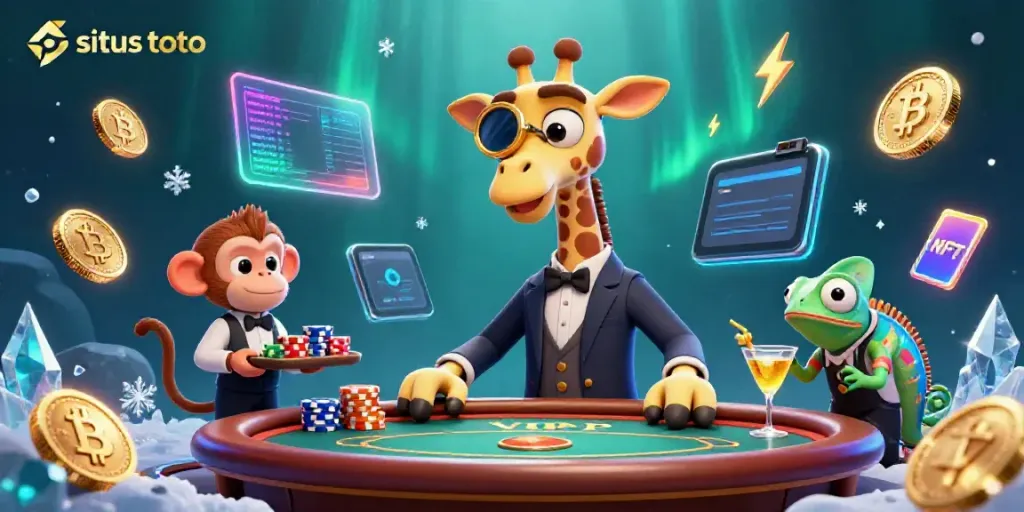 Bergabunglah dengan situs toto dan nikmati permainan sambil melihat giraffe berkelas, valet monyet, dan bartender chameleon.