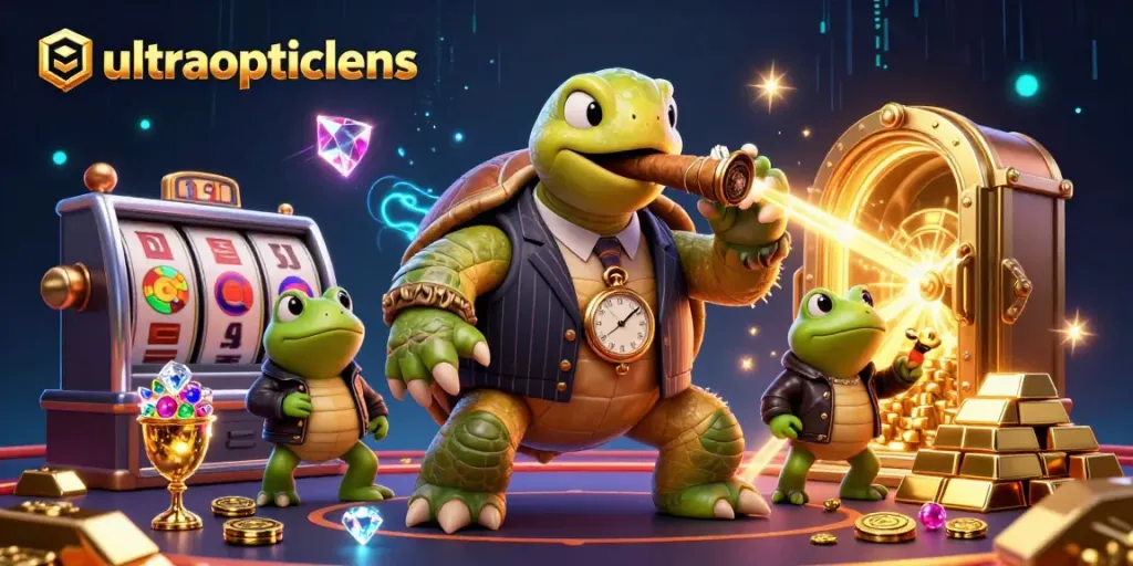 RANS4D presentasi ultraopticlens dengan karakter lucu di kasino slot yang penuh harta.