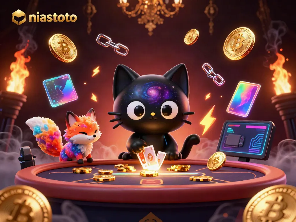 Join the fun with niastoto and experience the thrill of cosmic gambling with vibrant character elements.