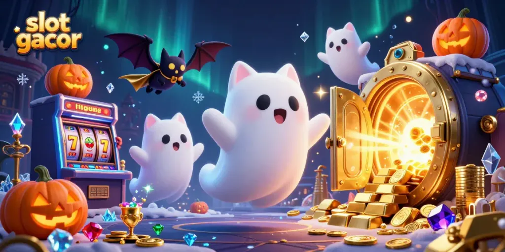 Raih kemenangan di slot gacor dengan kucing hantu dan teman vampir di kasino.